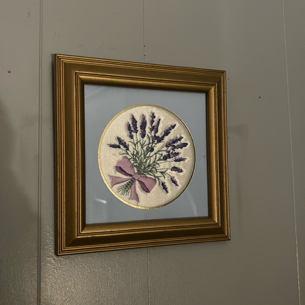 Framed Floral Picture
